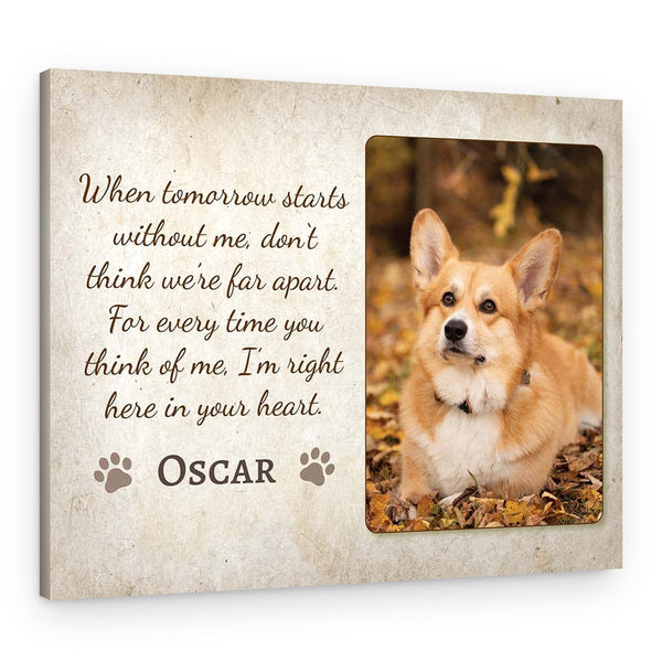 When Tomorrow Starts Without Me Custom Photo Canvas Print