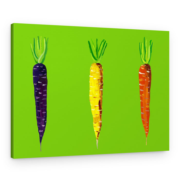 Vibrant Garden Carrots – Canvas Print