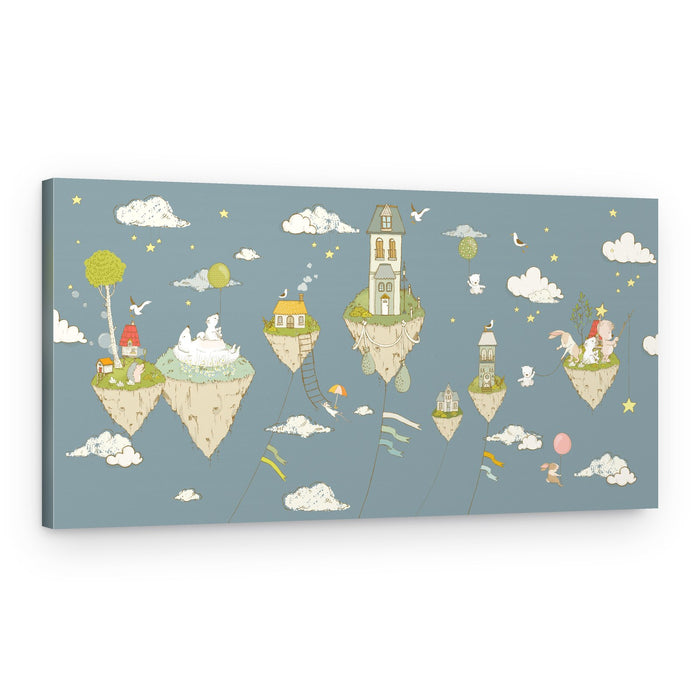 Whimsical Sky Islands – Canvas Print