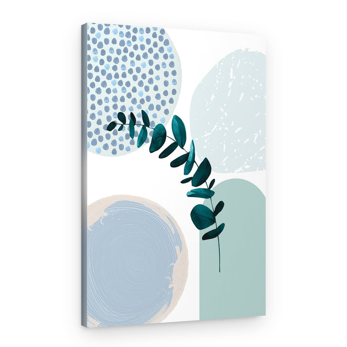 Eucalyptus Blue Abstraction – Canvas Print