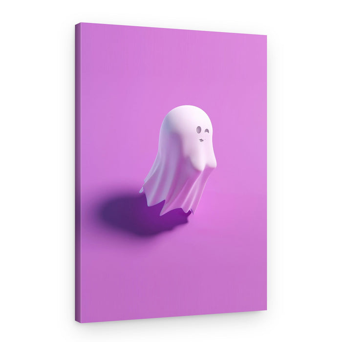 Whimsical Floating Ghost – Canvas Print