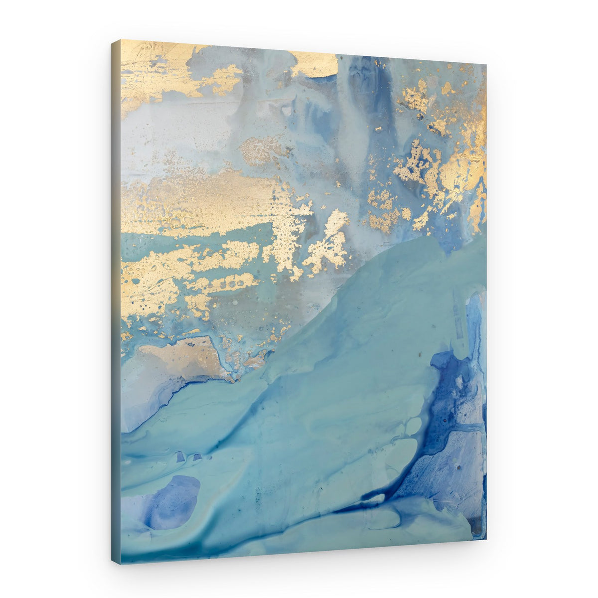 Golden Wavescape – Canvas Print