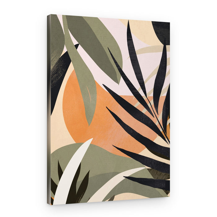 Abstract Desert Leaves – Canvas Print
