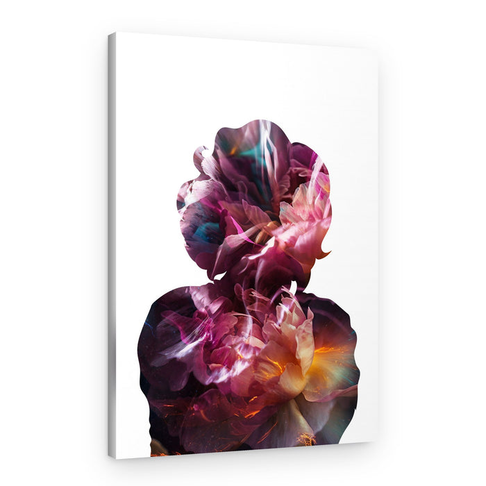 Dreamy Floral Silhouette – Canvas Print
