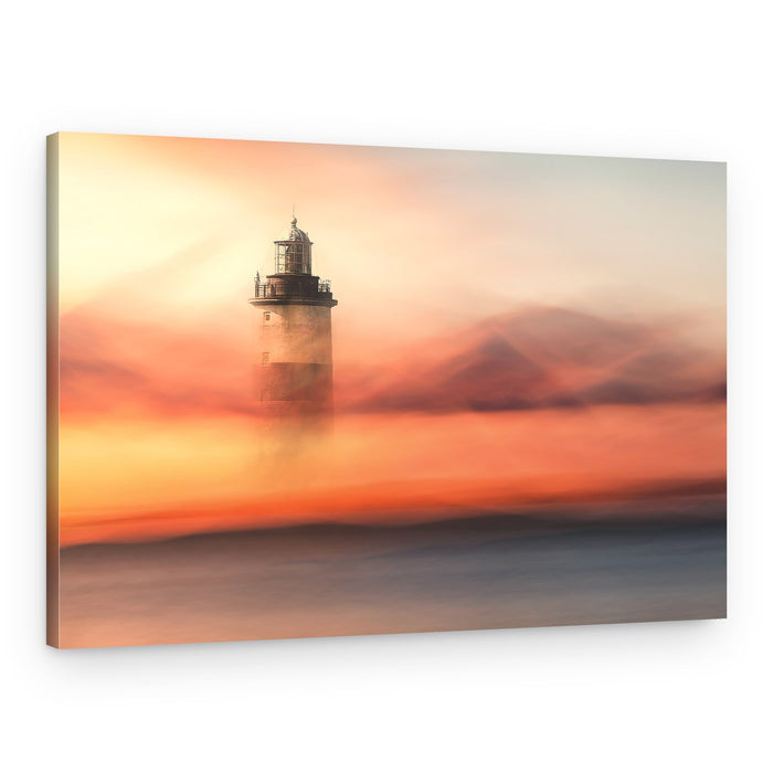 Dreamy Lighthouse Sunset – Canvas Print
