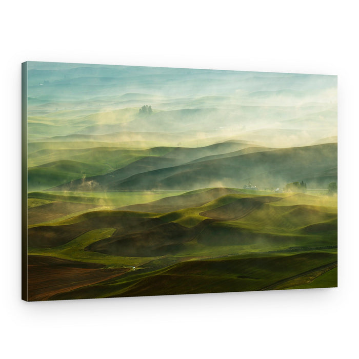 Golden Morning Hills – Canvas Print