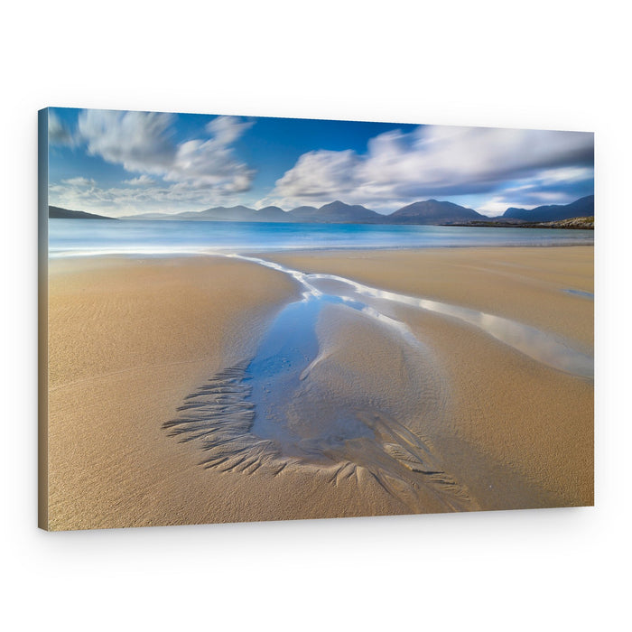 Coastal Stream Beach Mountains – Canvas Print