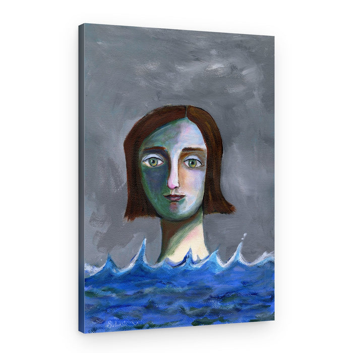 Woman Emerging From Water – Canvas Print