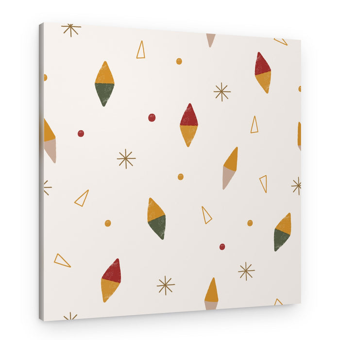 Scattered Winter Shapes – Canvas Print