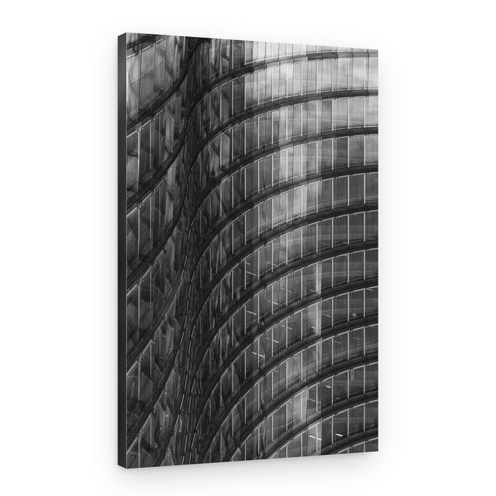 Curved Glass Facade – Canvas Print