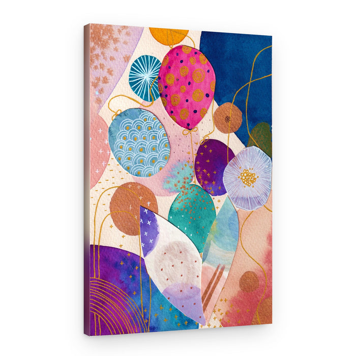 Vibrant Festive Balloons – Canvas Print