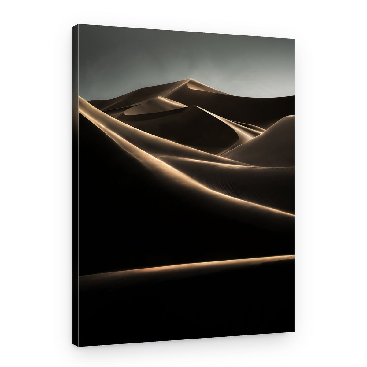 Golden Desert Dunes – Canvas Print