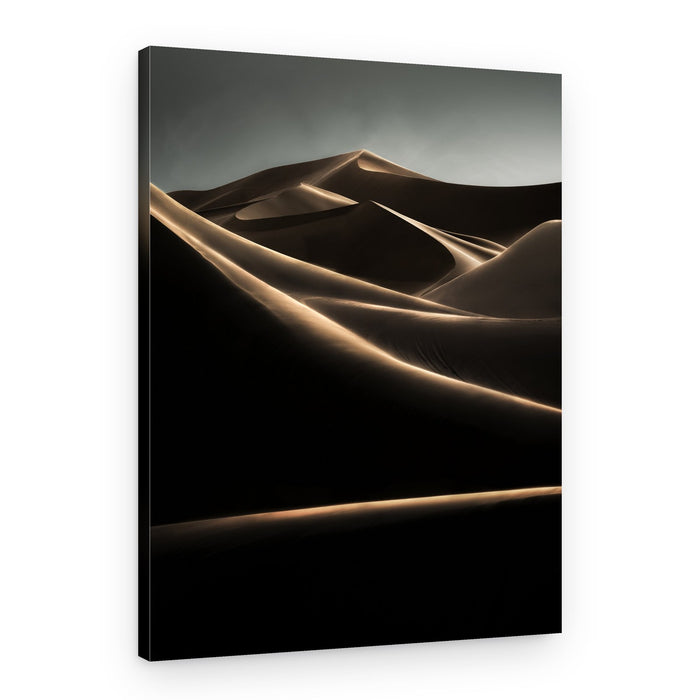 Golden Desert Dunes – Canvas Print