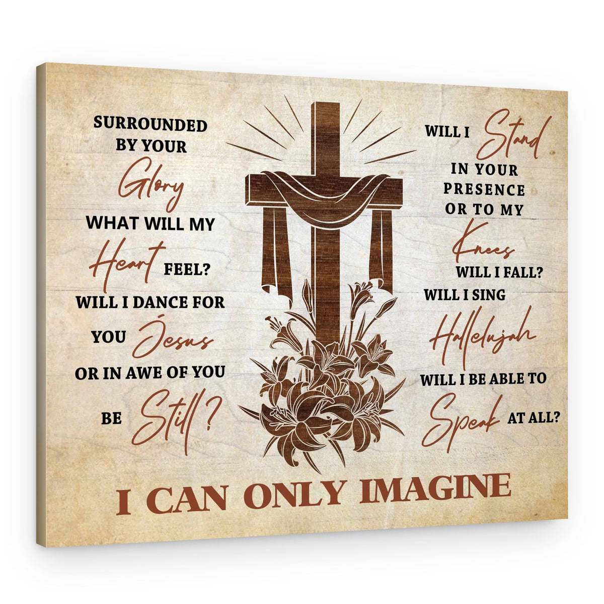 I Can Only Imagine Wall Art Canvas Print – Canvas Print