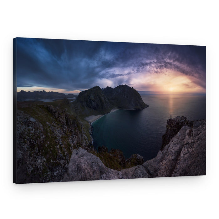 Majestic Coastal Sunset – Canvas Print