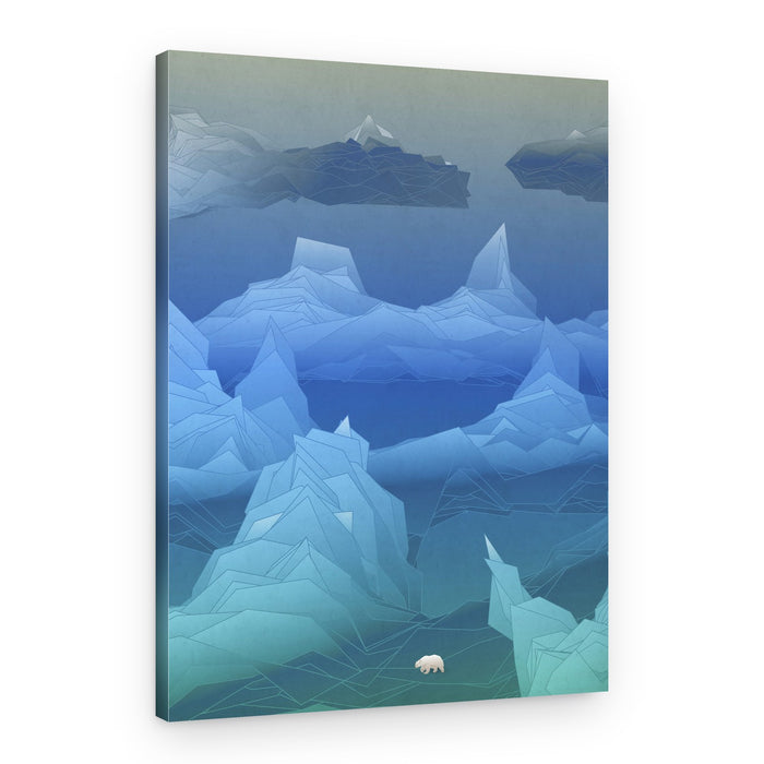 Polar Bear Ice World – Canvas Print