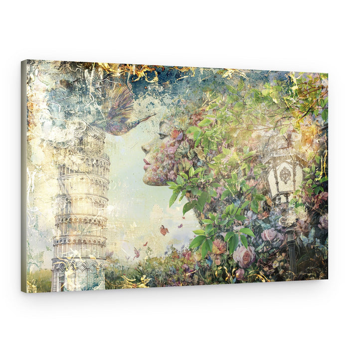 Flower Face of Pisa – Canvas Print