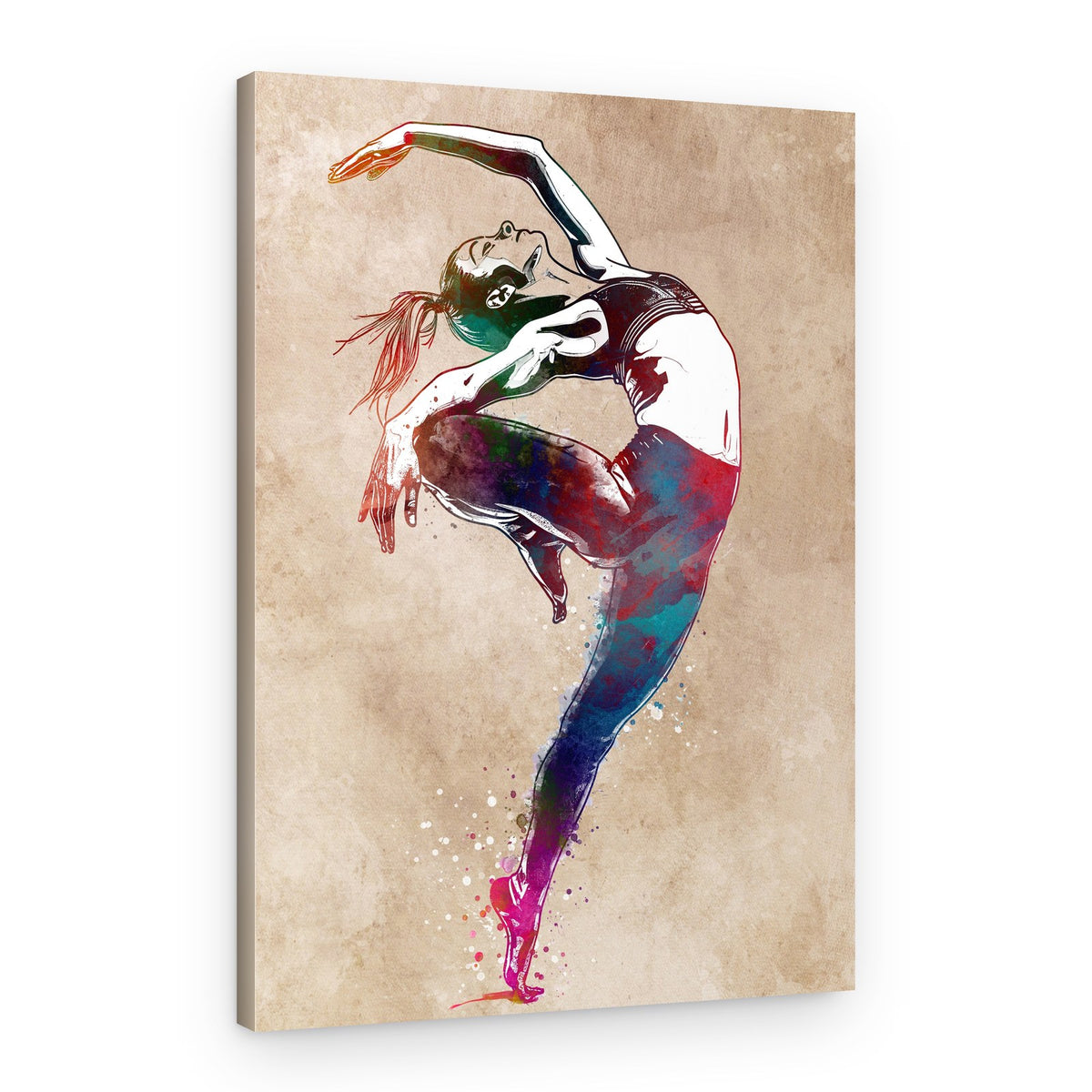 Vibrant Dance Flow – Canvas Print