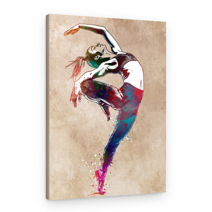 Vibrant Dance Flow – Canvas Print