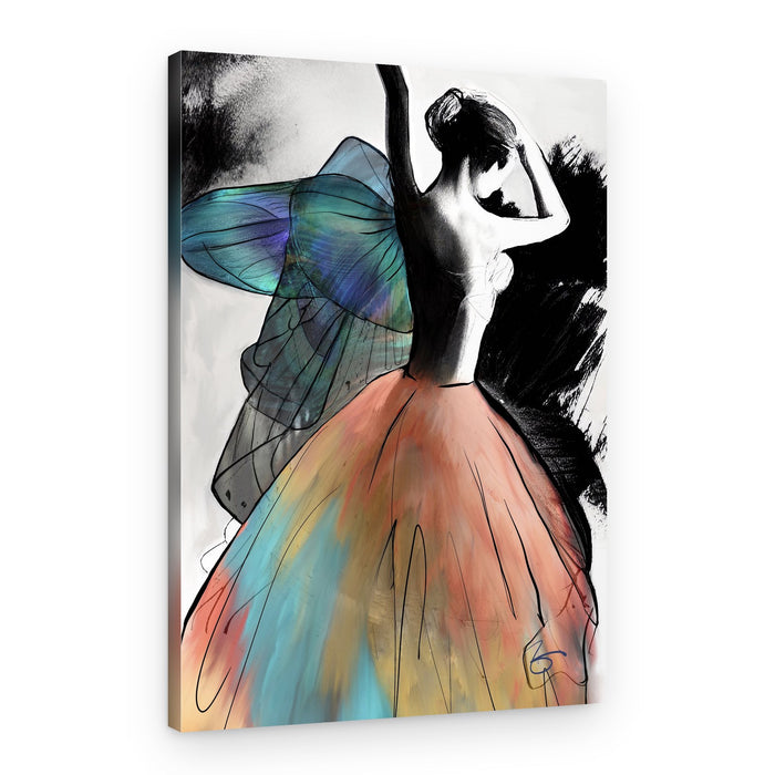 Graceful Dancer Sketch – Canvas Print