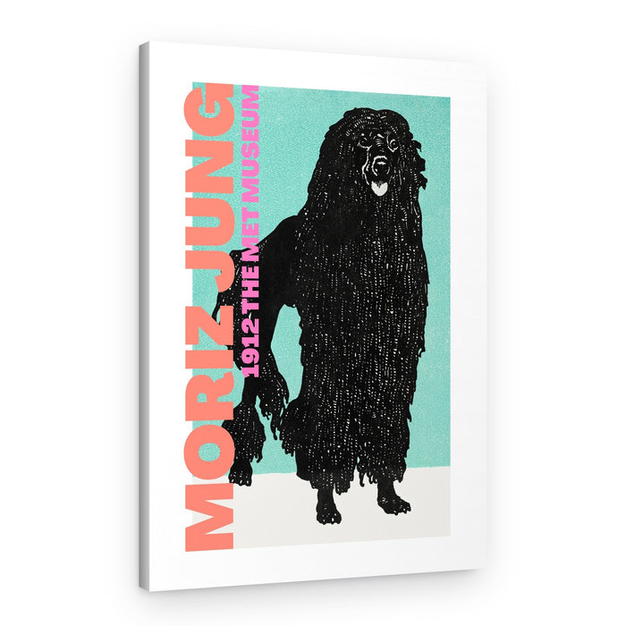 Stylized Black Dog – Canvas Print