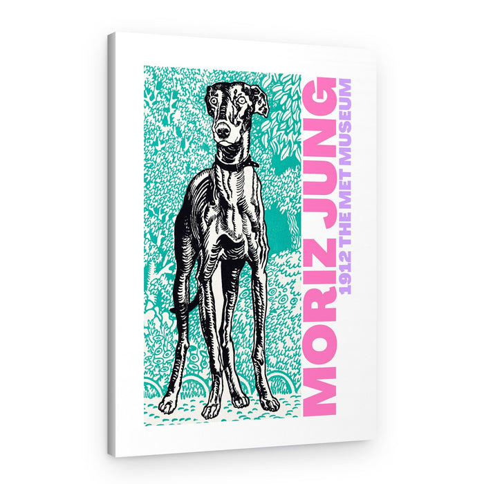 Regal Canine Gaze – Canvas Print
