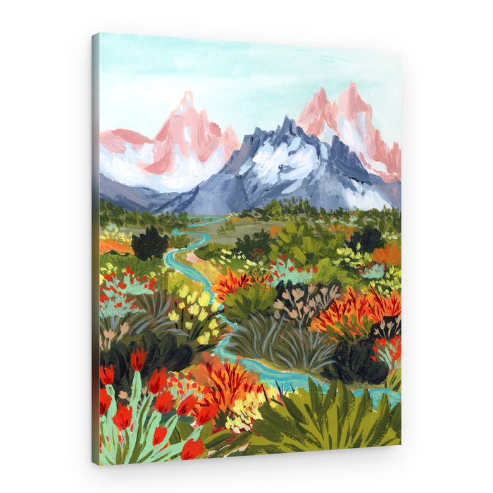 Vibrant Mountain Landscape – Canvas Print