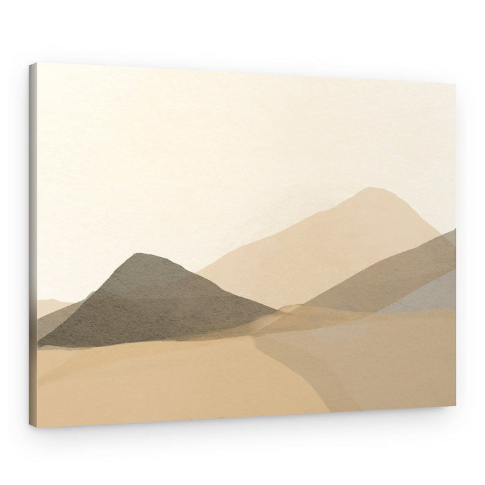 Serene Desert Layers – Canvas Print