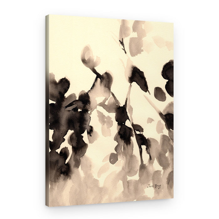 Sepia Botanical Movement – Canvas Print