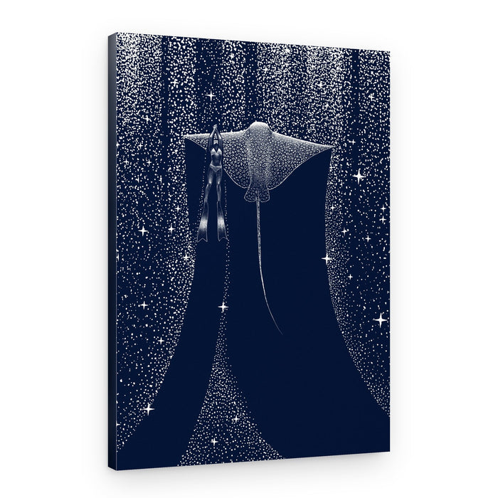 Starlit Ray Companion – Canvas Print