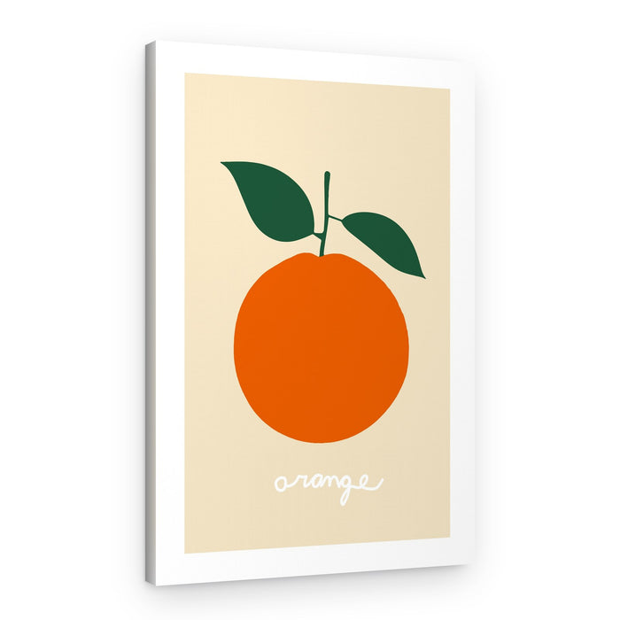 Minimalist Orange Delight – Canvas Print