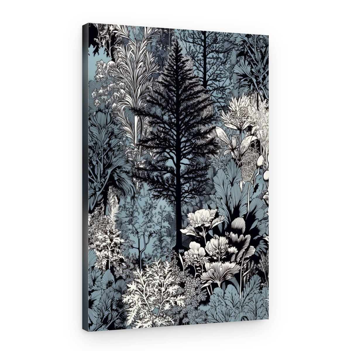 Blue Forest Botanical – Canvas Print