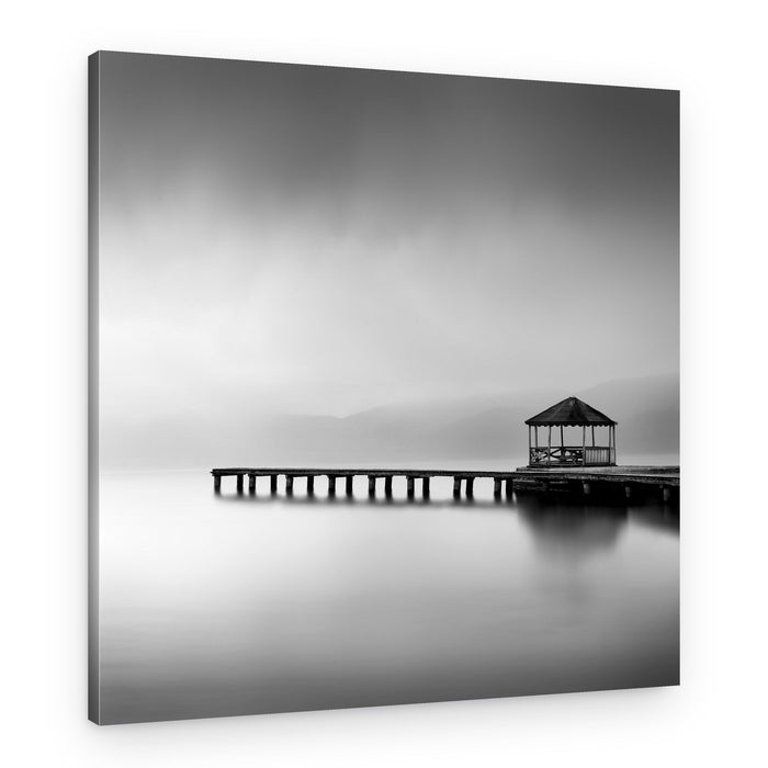 Quiet Pier Gazebo – Canvas Print
