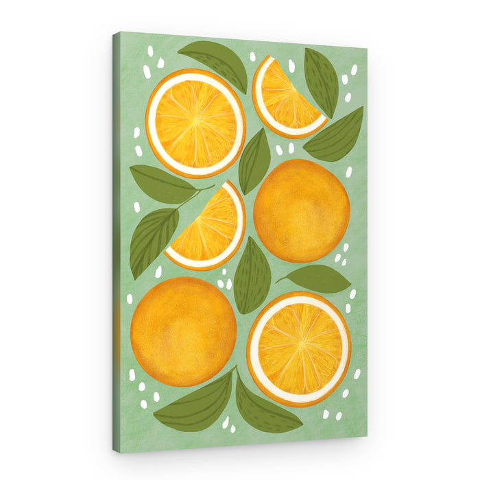 Bright Citrus Fruits – Canvas Print