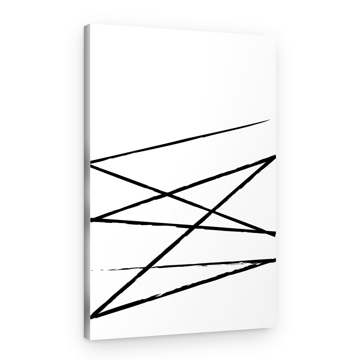 Bold Geometric Lines – Canvas Print