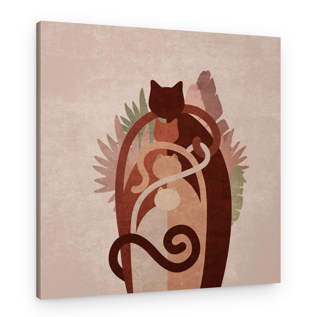 Cats Embrace – Canvas Print