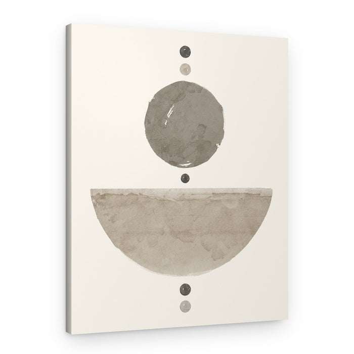 Muted Geometric Balance – Canvas Print