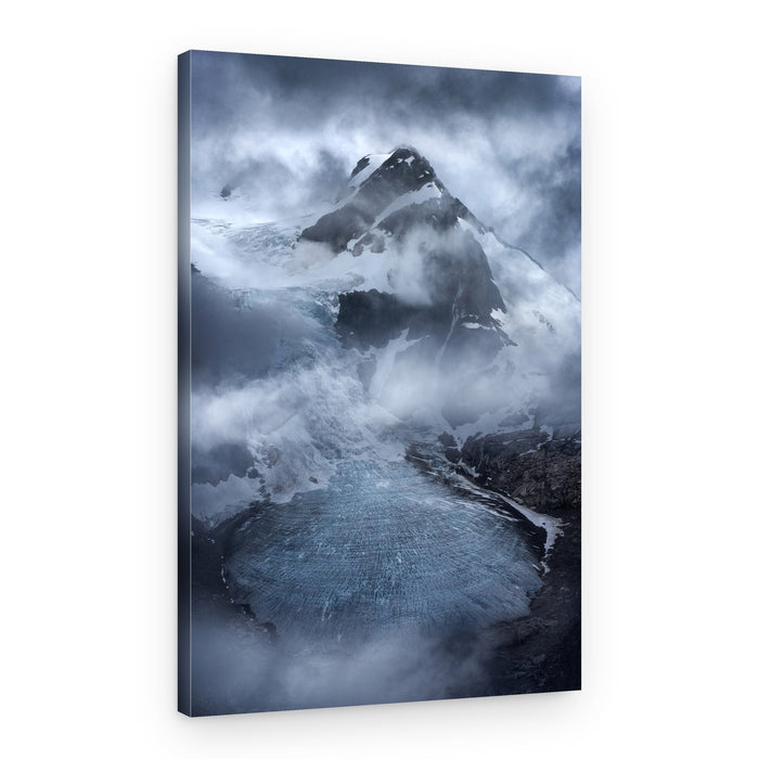 Dramatic Mountain Glacier – Canvas Print
