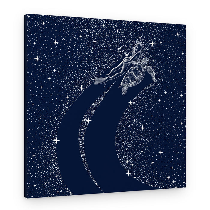 Starry Ocean Journey – Canvas Print