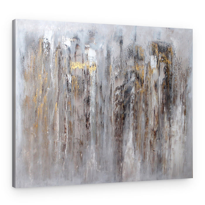 Shimmering Gold Flow – Canvas Print