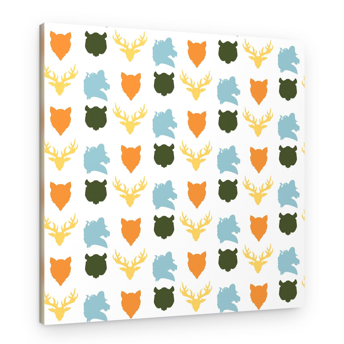 Forest Animal Pattern – Canvas Print