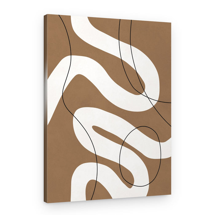 Organic Flowing Lines – Canvas Print
