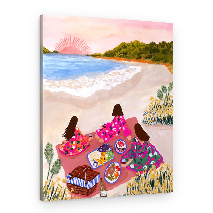 Sunset Beach Picnic – Canvas Print