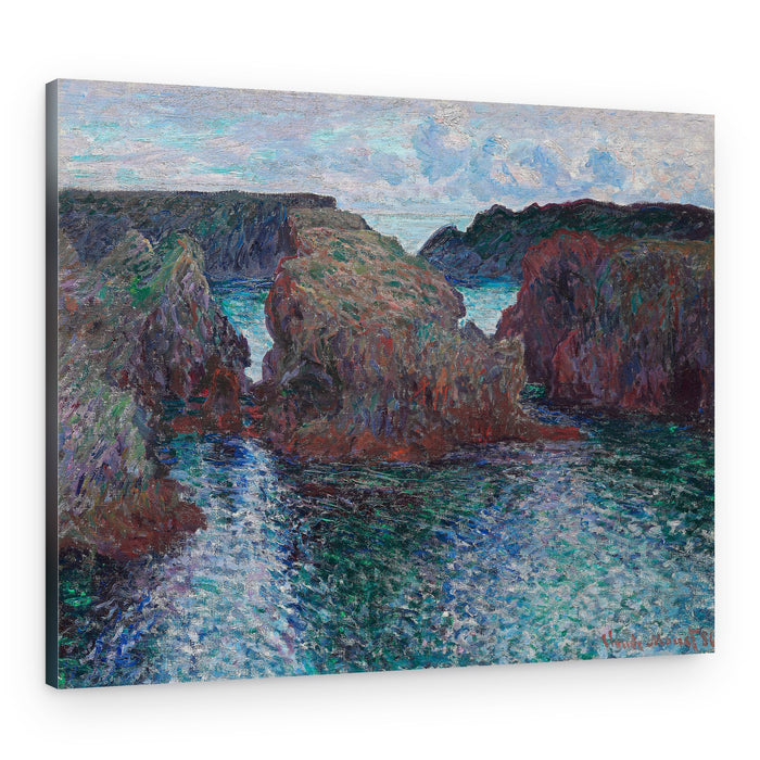 Rocks At Port Goulphar, Belle Île (1886) By Claude Monet – Canvas Print