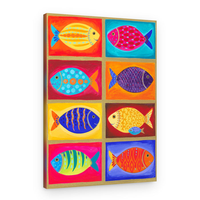 Colorful Fish Tiles – Canvas Print