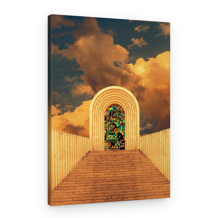 Mystical Digital Gateway – Canvas Print