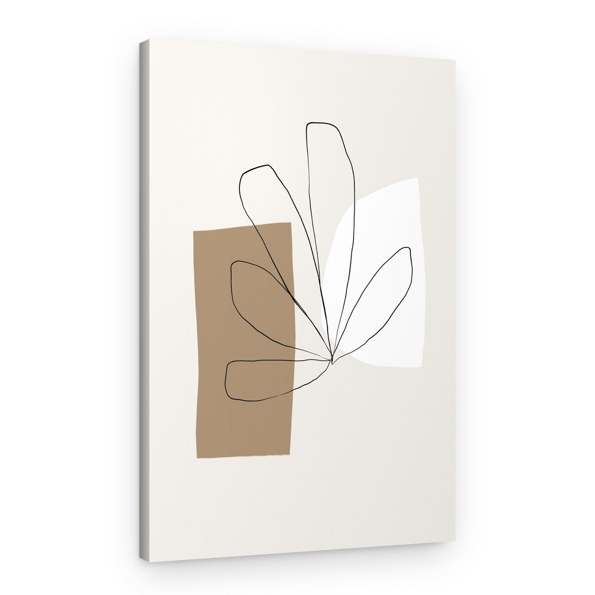 Abstract Leaf Lines – Canvas Print