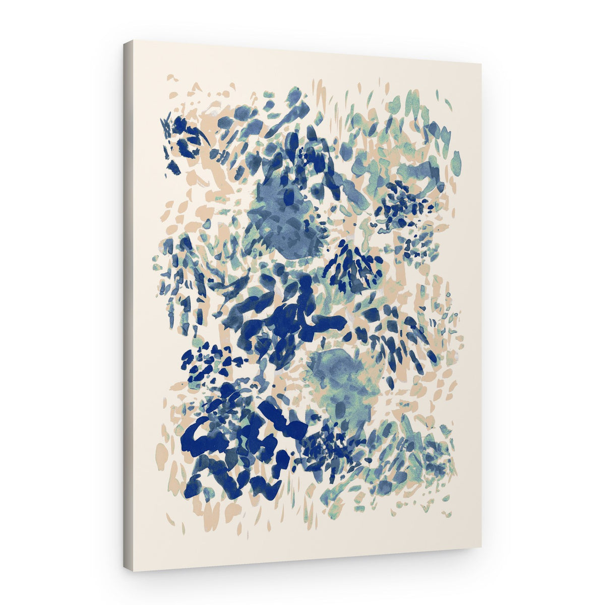 Abstract Blue Strokes – Canvas Print