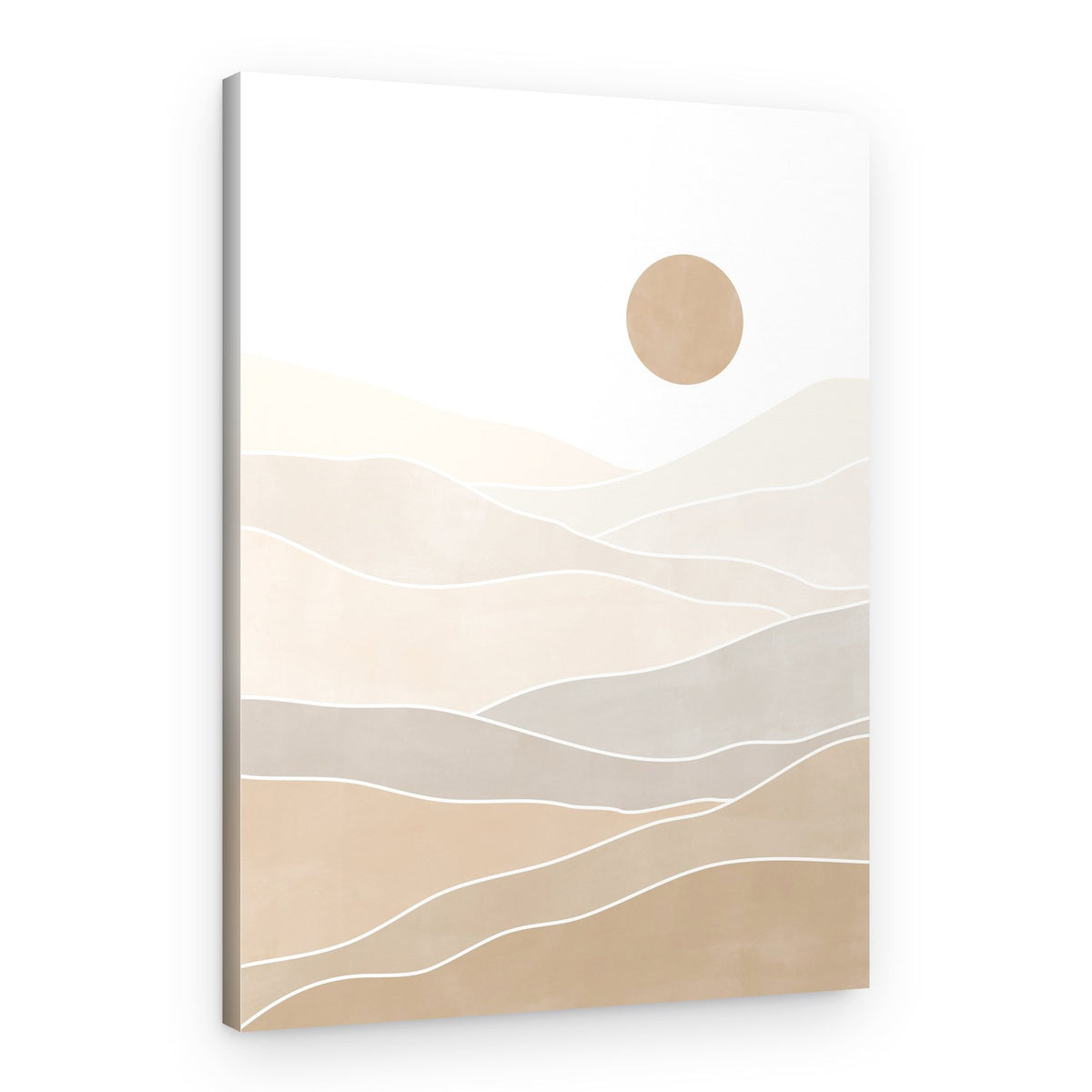 Layered Desert Sun – Canvas Print