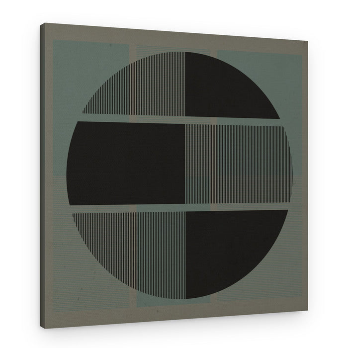 Segmented Striped Circle – Canvas Print
